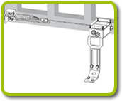 barre palpeuse avec transmission par câble