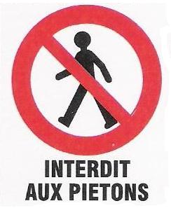 autocollant interdiction